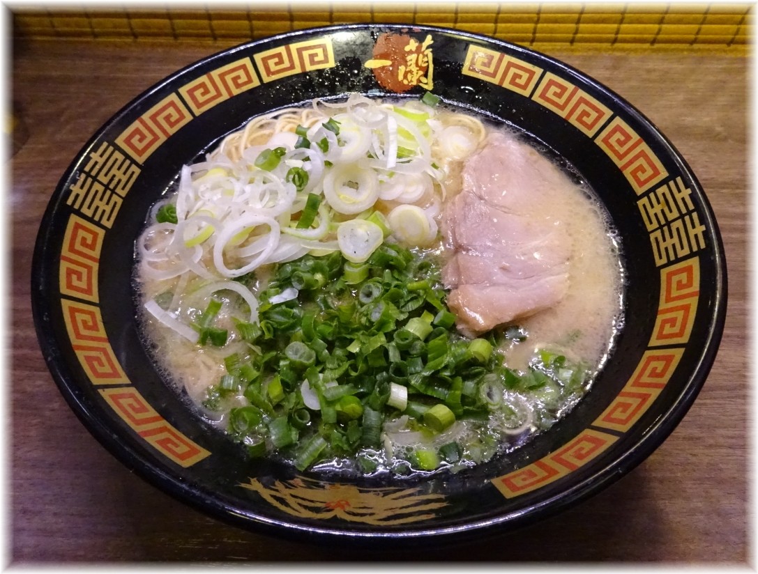 一蘭川崎店 ラーメンネギ増し