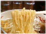 味香美 元祖ナンコツラーメンの麺