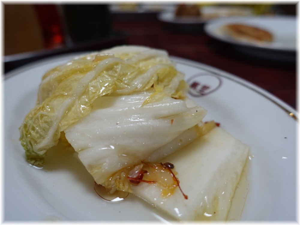 萬里放題亭 白菜の漬物
