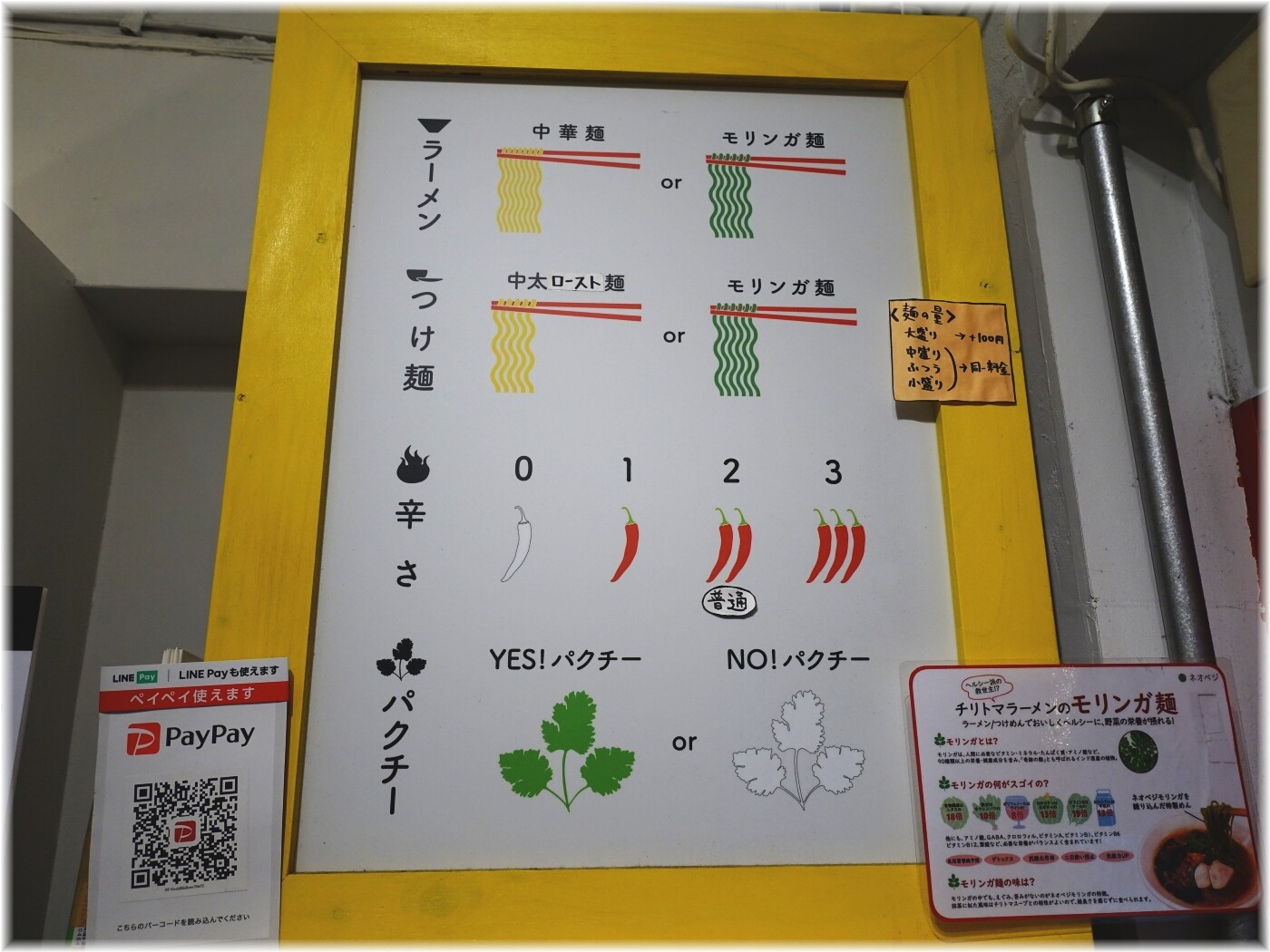チリトマラーメンTHANK 麺や辛さの表