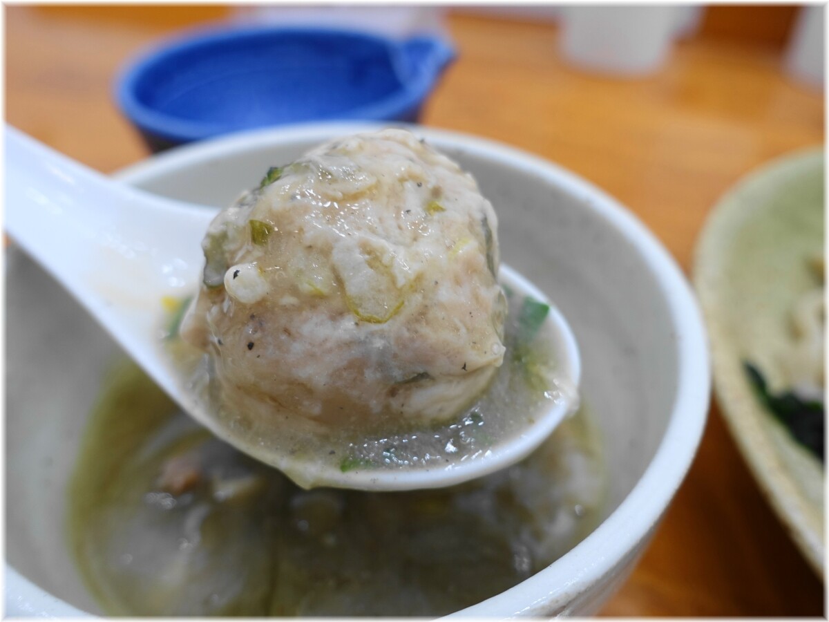 和渦製麺 4種合盛り特製限定Aの肉団子