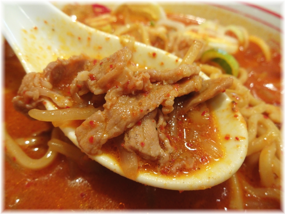 蒙古タンメン中本新宿 味噌卵麺のお肉