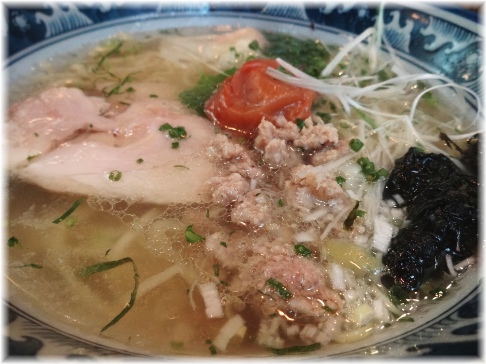 横濱元町本丸亭 梅鶏塩ら〜麺の具