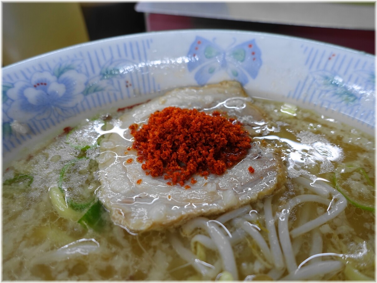 MURAYAMAホープ軒本店 ラーメンに辛味