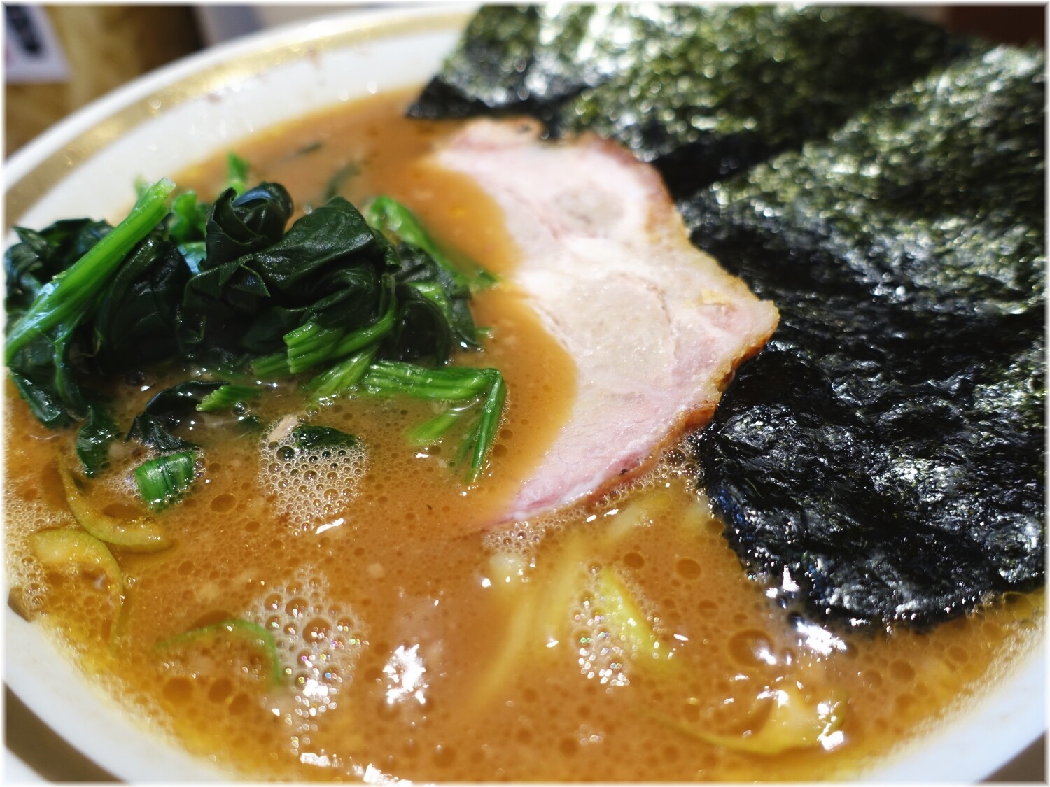 家系ラーメン大ちゃん ラーメン(並)の具