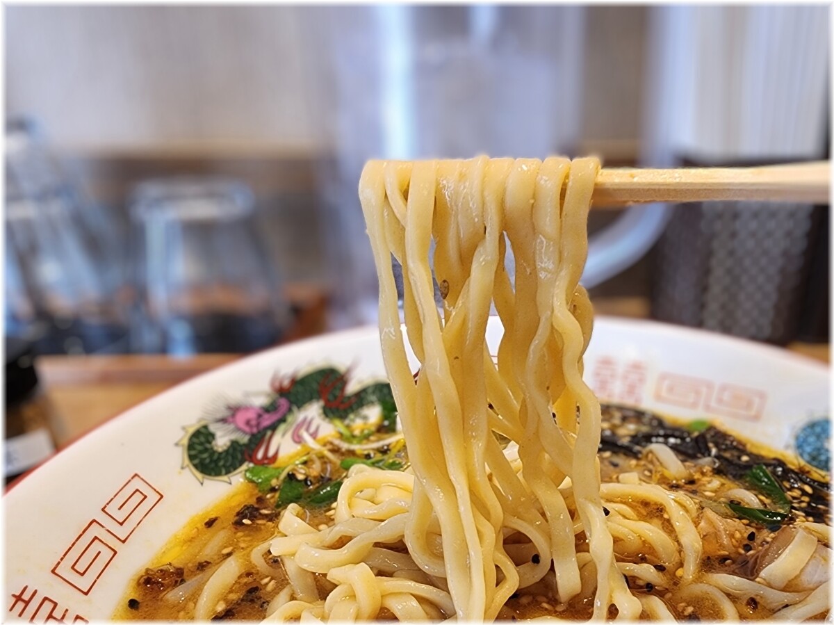 天辺月2 味噌ラーメンの麺