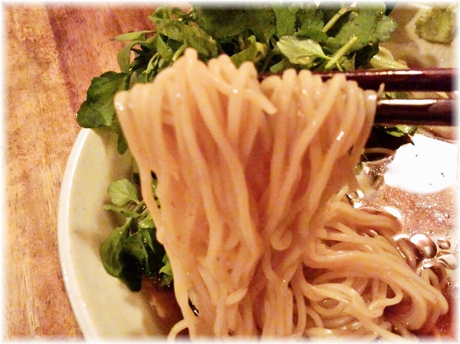 まさ吉 冷やし夏野菜鶏そばの麺