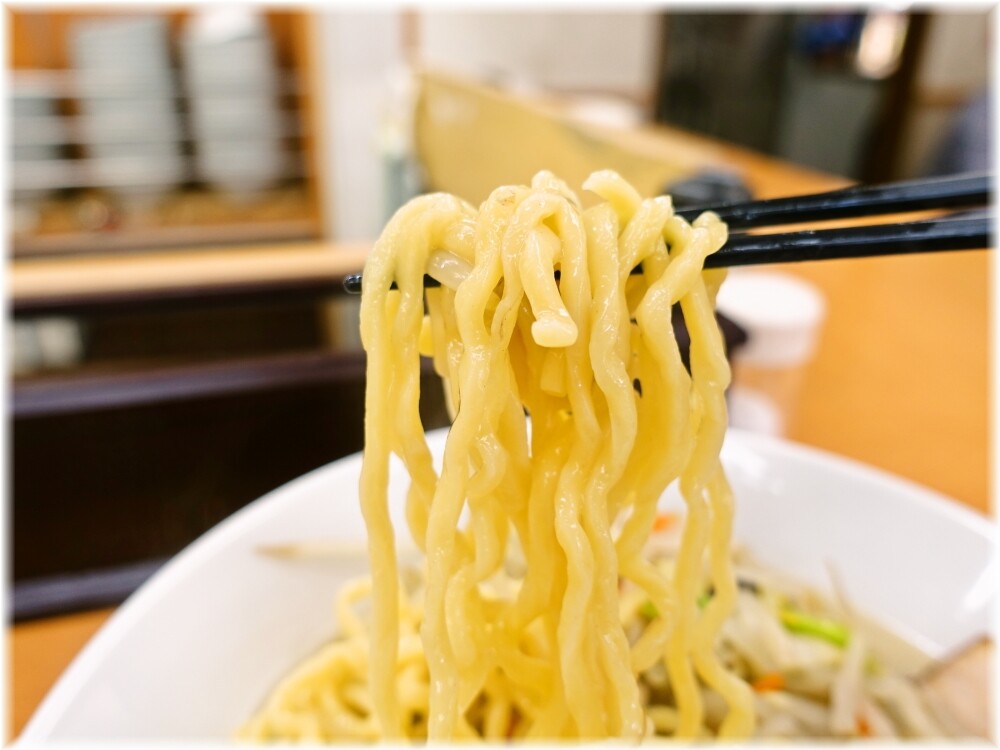 富白 鶏ぶた塩タンメンの麺
