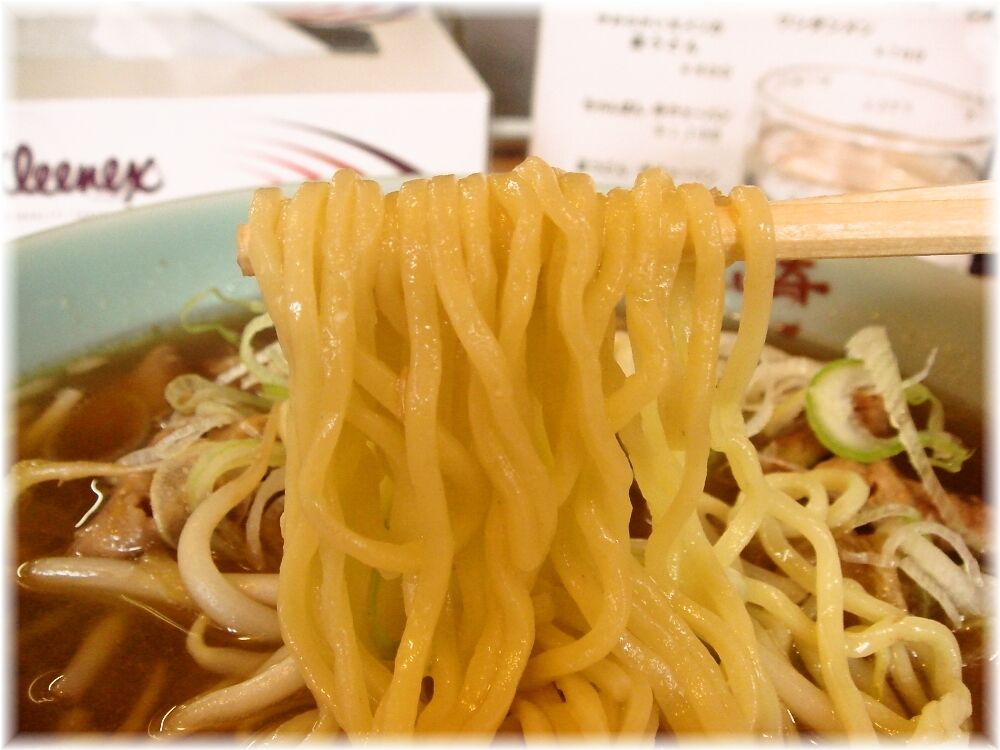 長崎 モツ入りラーメンの麺