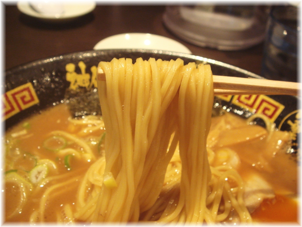 神仙 濃厚中華そば(極上半熟煮玉子入)の麺