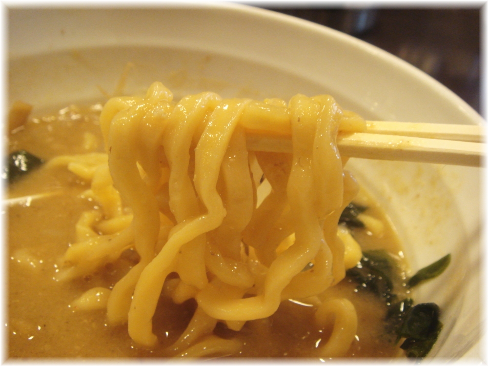 海老だしの哲 海老だしの味噌らーめんの麺