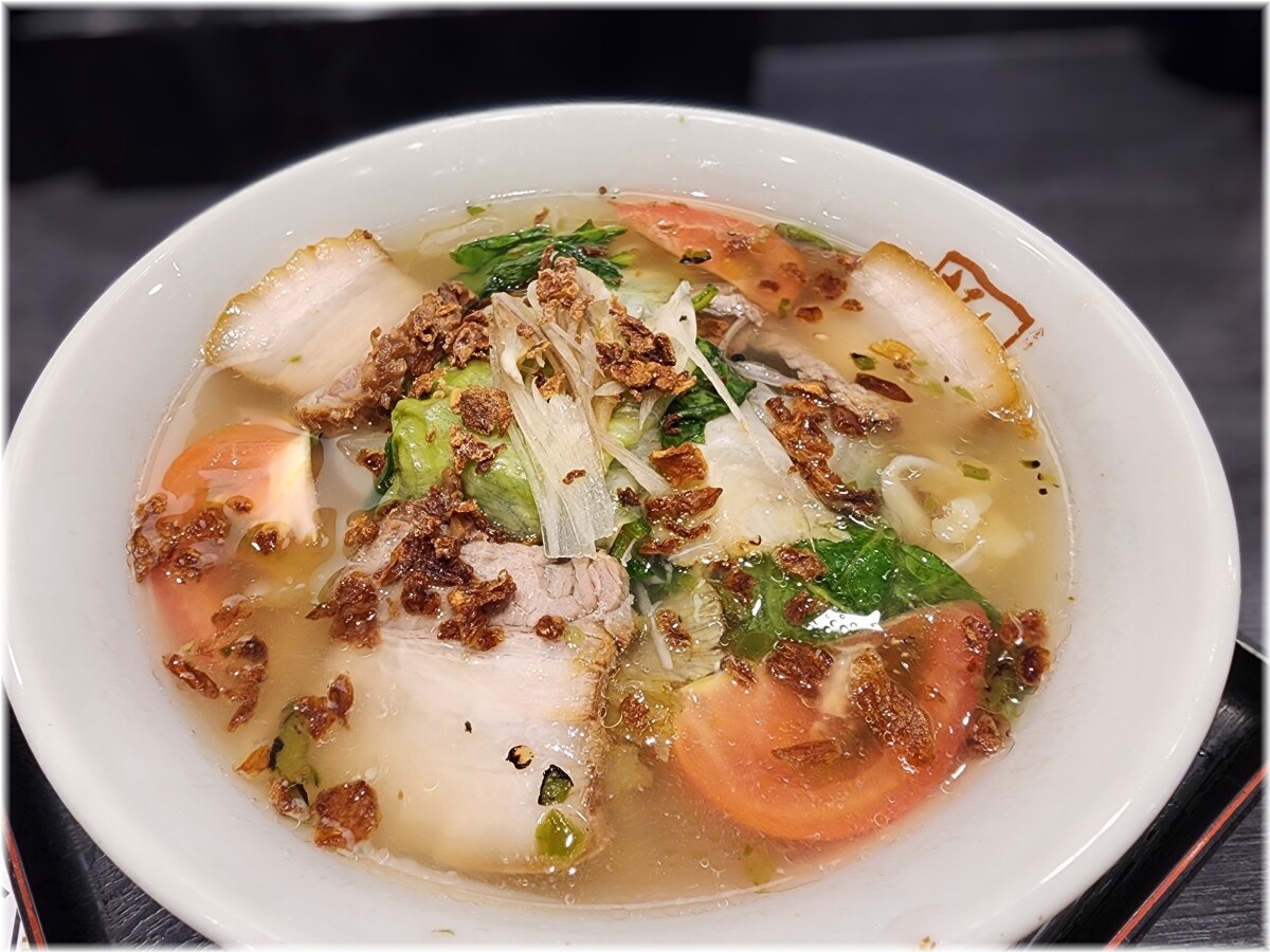 喜多方ラーメン坂内大森東口店2 青唐うま塩ラーメン・夏の具