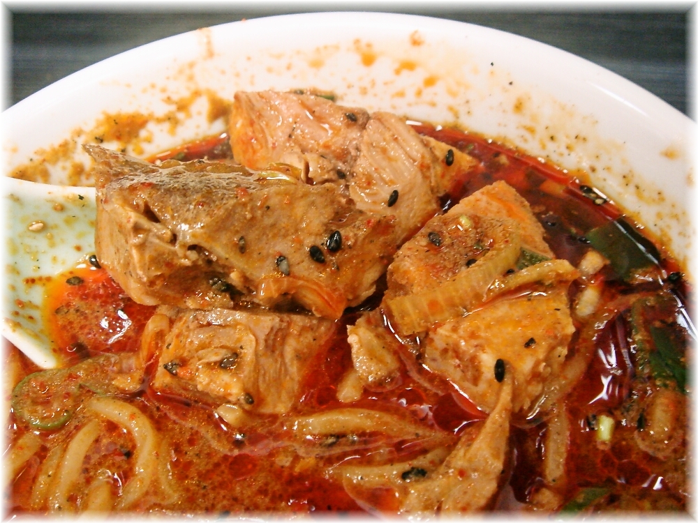 男のラーメン山本 男の担々麺(3辛)のお肉