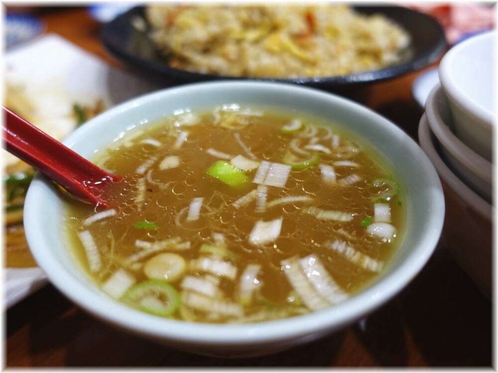 中華料理十八番 チャーハンの付属スープ