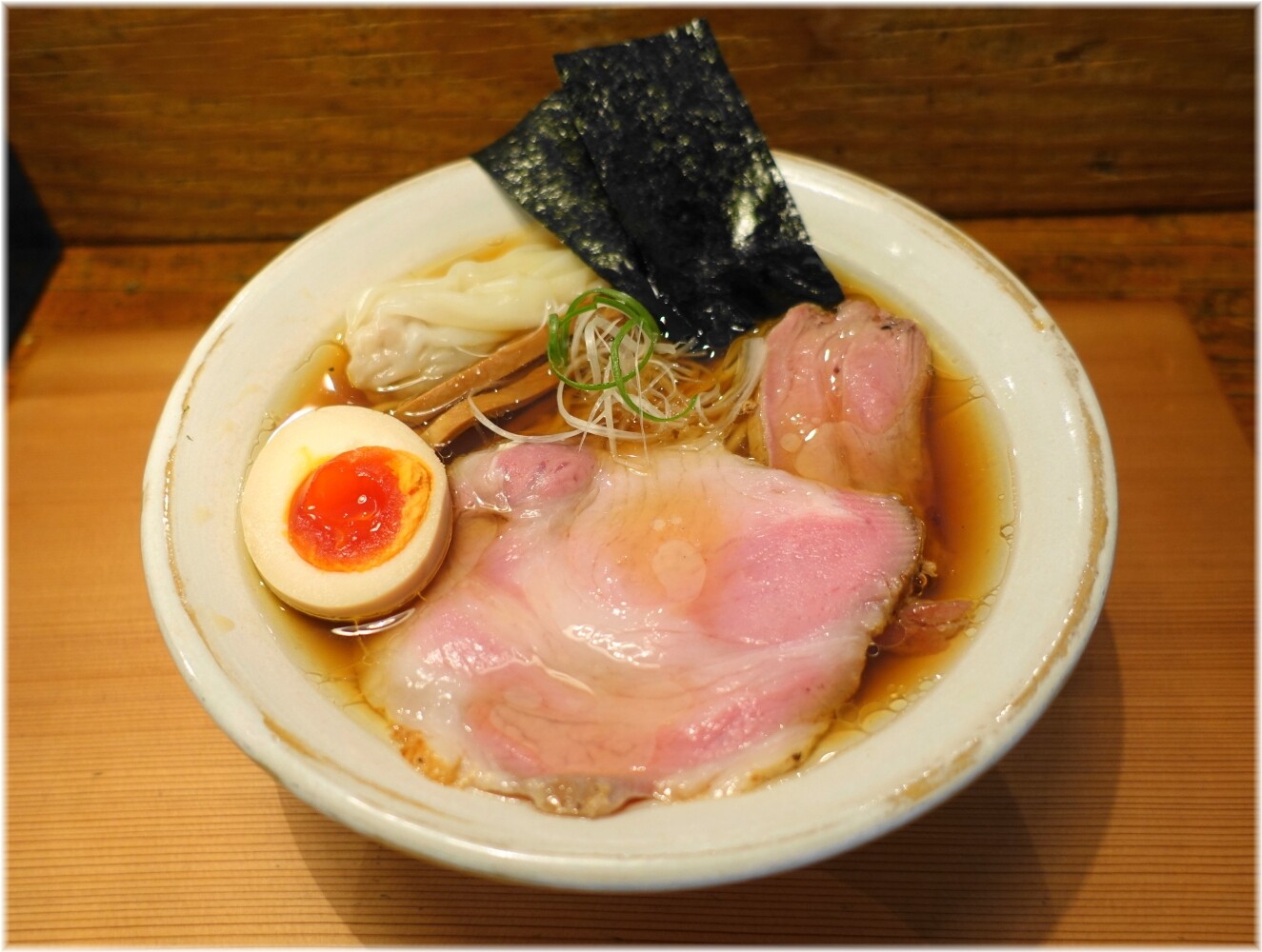 麦苗 醤油らあめん上トッピング