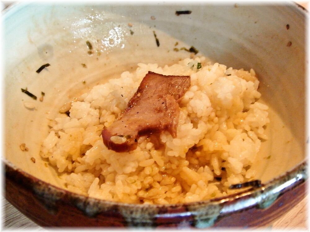 麺屋宗中目黒店 さんまの油そばに小ライス