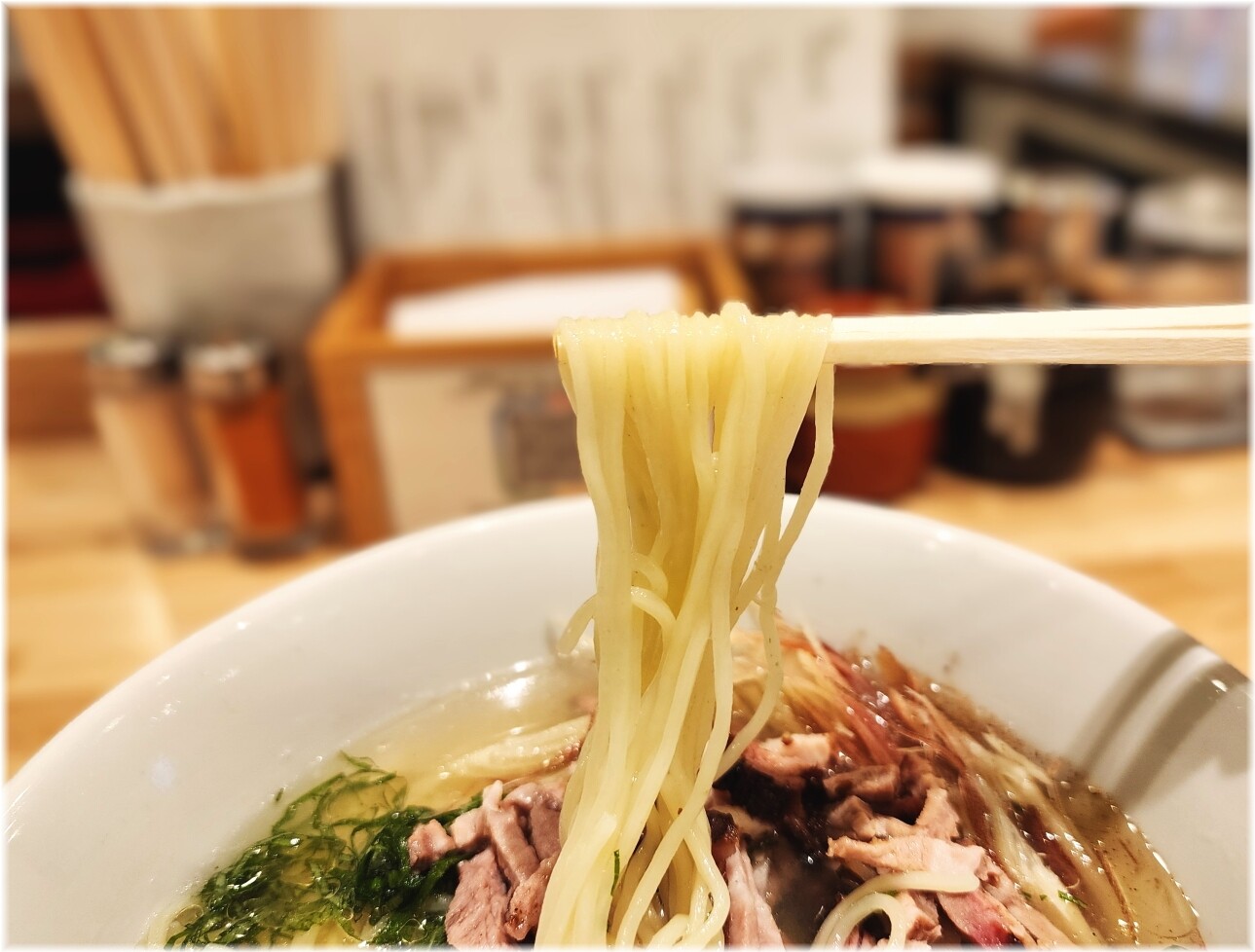 麺やみかん2 冷やし山椒塩そばの麺