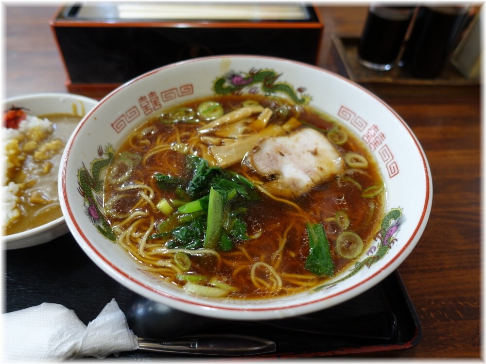 更科 Cセットのラーメン