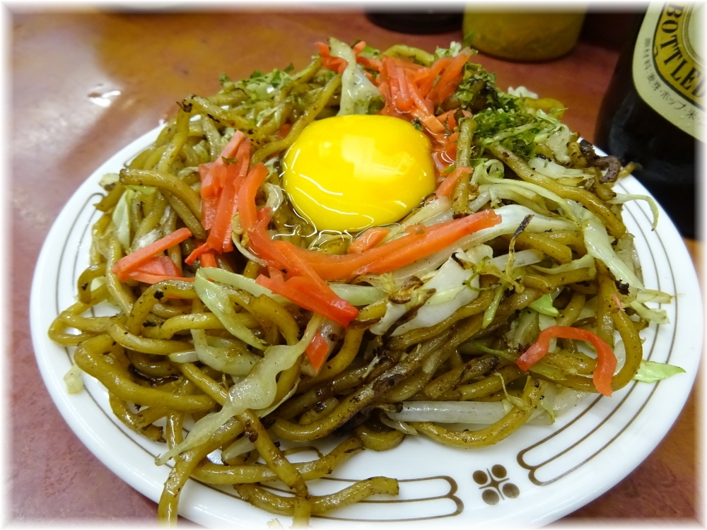 若月3 焼きそば+生卵