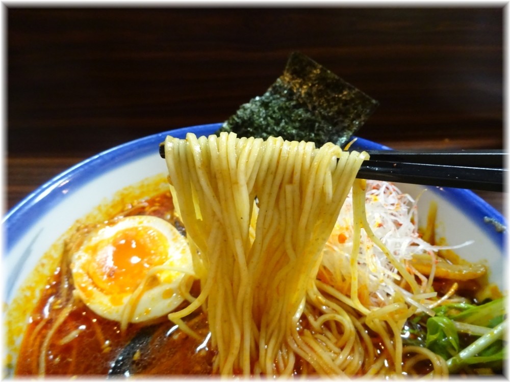 AFURI4 柚子辣湯麺の麺