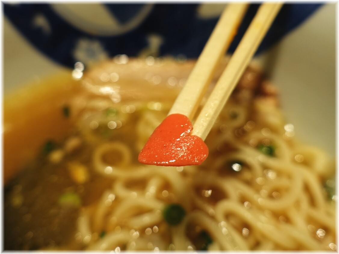 こもれ美 塩ラーメンにハートマーク