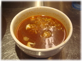 麺創研かなで 辛つけ麺のスープ割り