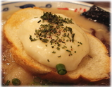 一心 カルボナーラとんこつラーメンのチーズ