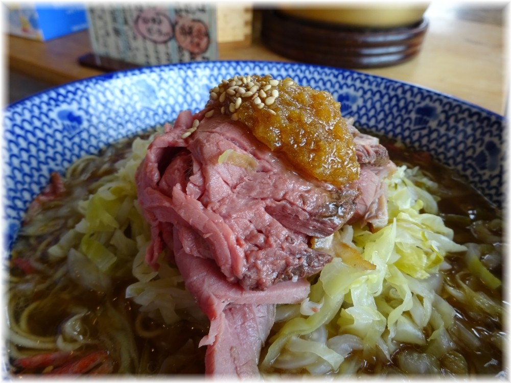ぐるまん野州男 牛そばローストビーフのせの具