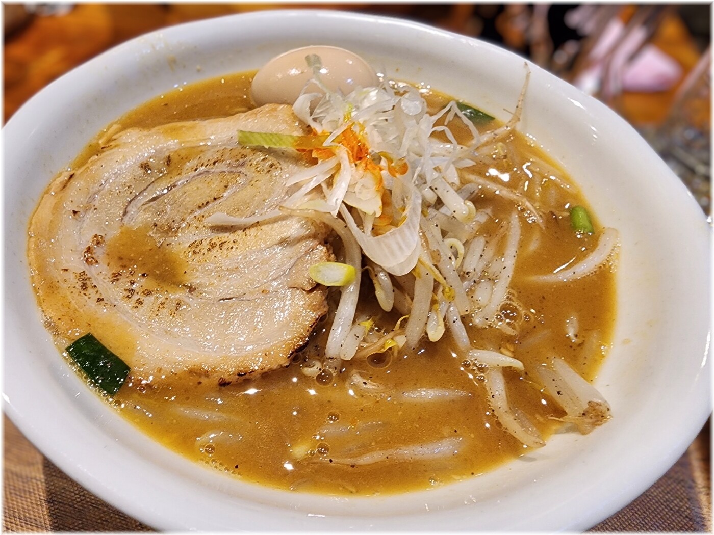 らーめん蓮 味噌らーめん(味玉サービス)の具
