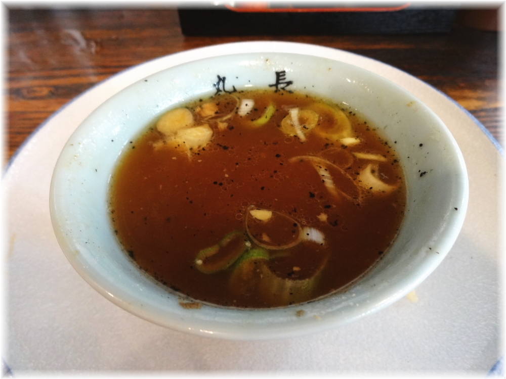 丸長中華そば店 スープ割