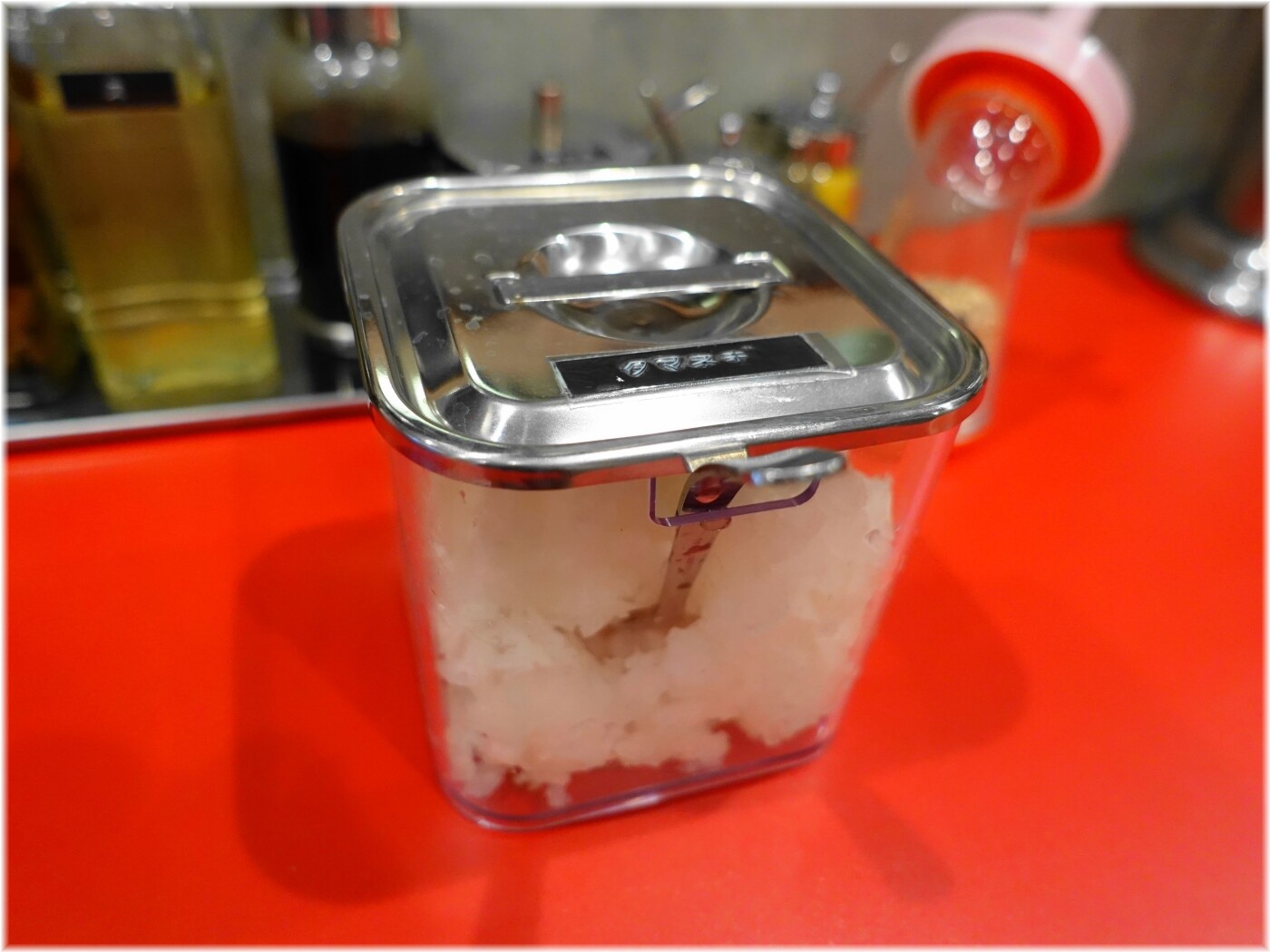 油そば専門店めんめん 玉ねぎ