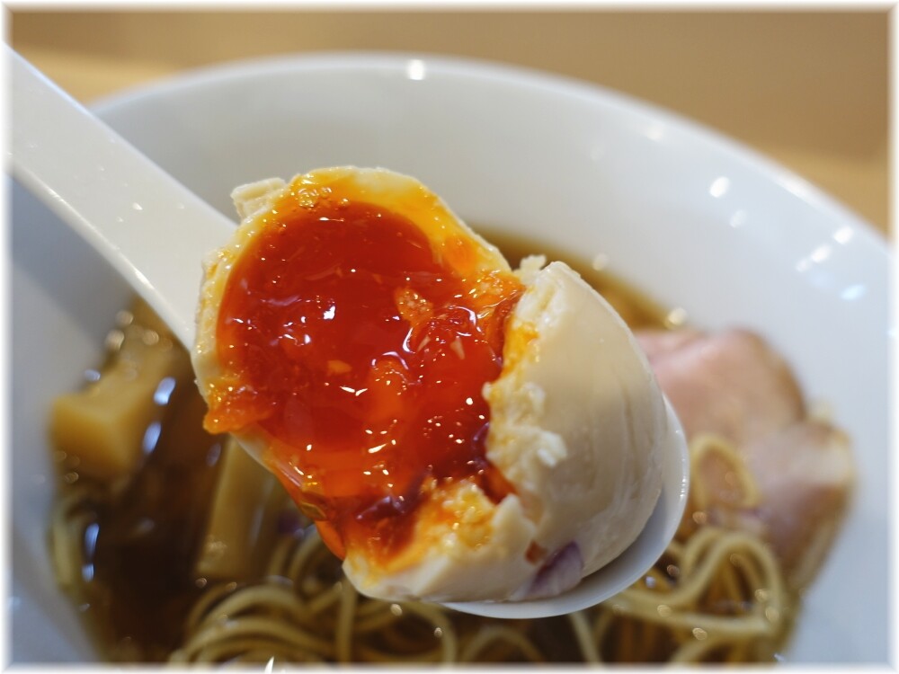 らぁ麺六花 特製鯵煮干しそばの味玉