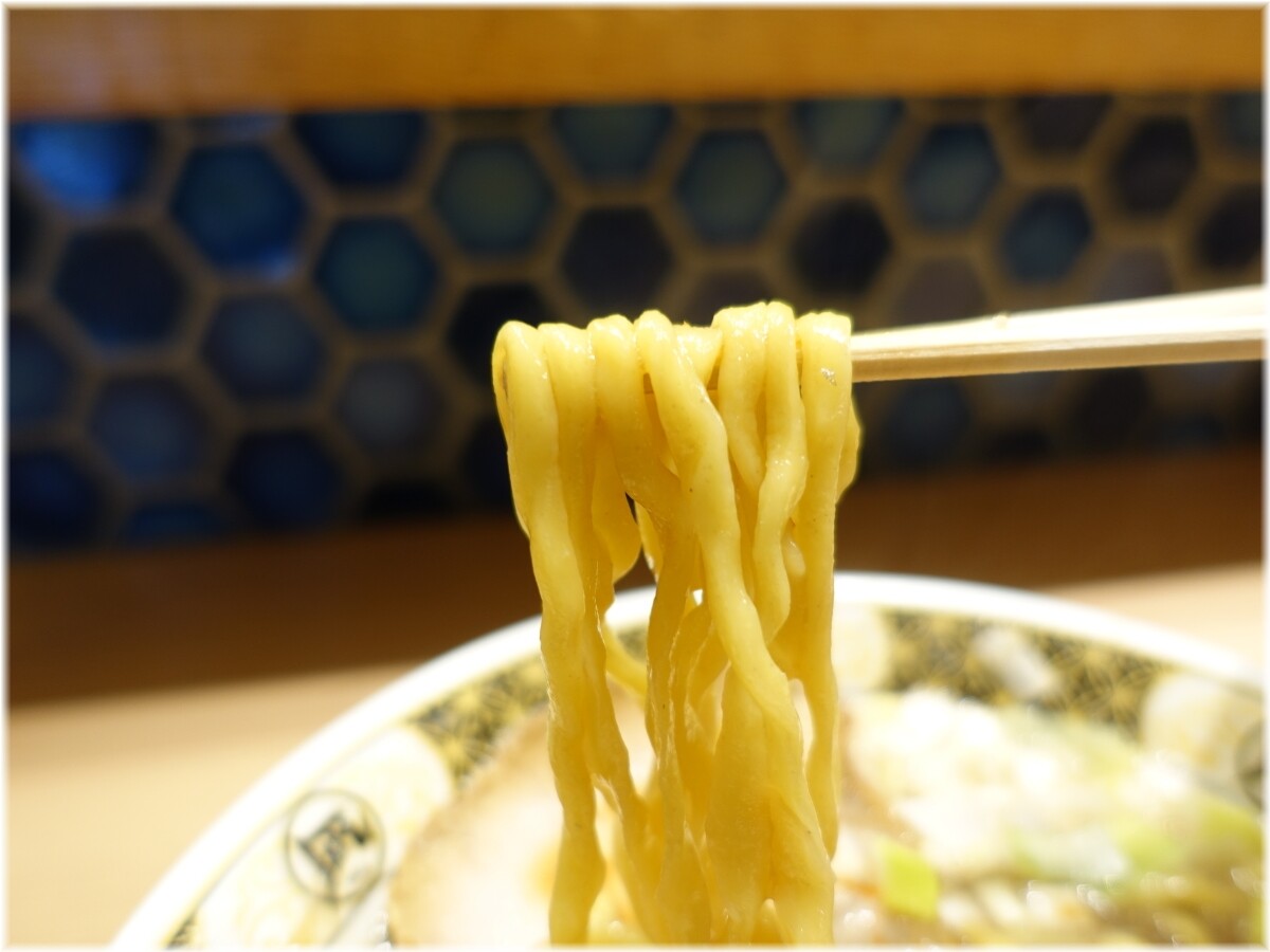 すごい煮干ラーメン野毛すし釣りきん すごい煮干ラーメンの麺