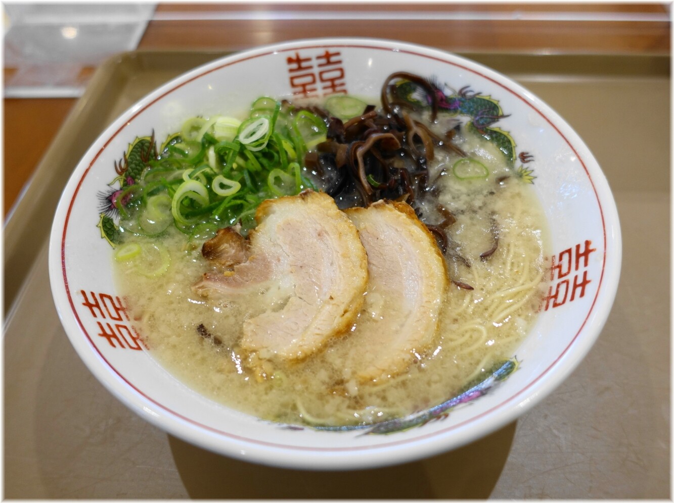 博多だるまMM店 博多セットのラーメン