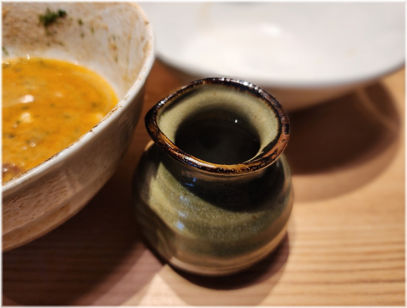 つじ田味噌の章三田店 スープ割り