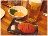 博多ラーメン 由丸 冷やしトマトとイカ明太