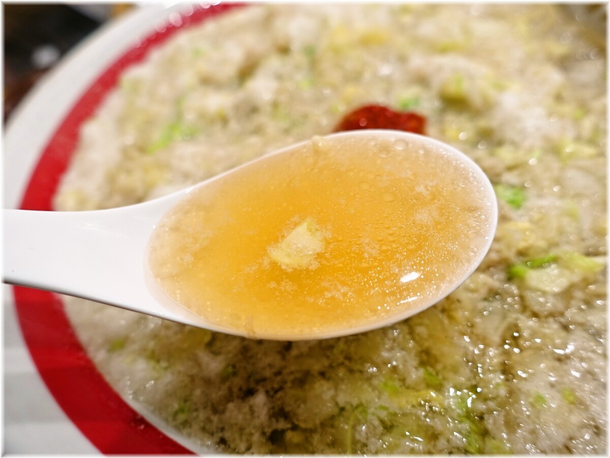 オカモトタンメン板橋店 タンメンのスープ