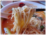 太陽のトマト麺 大将のチーズラーメンの麺
