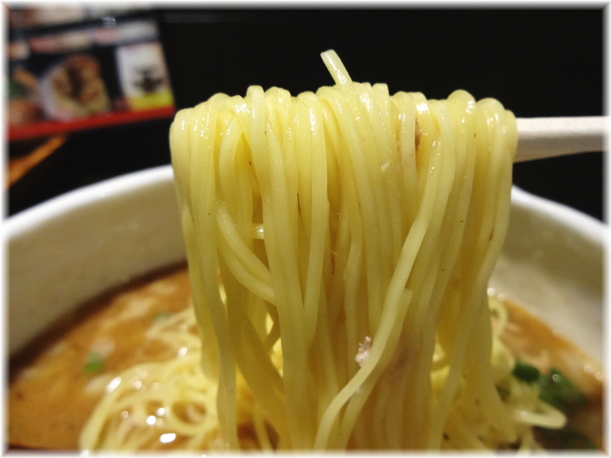 俺の空新宿店 掛け豚そばの麺