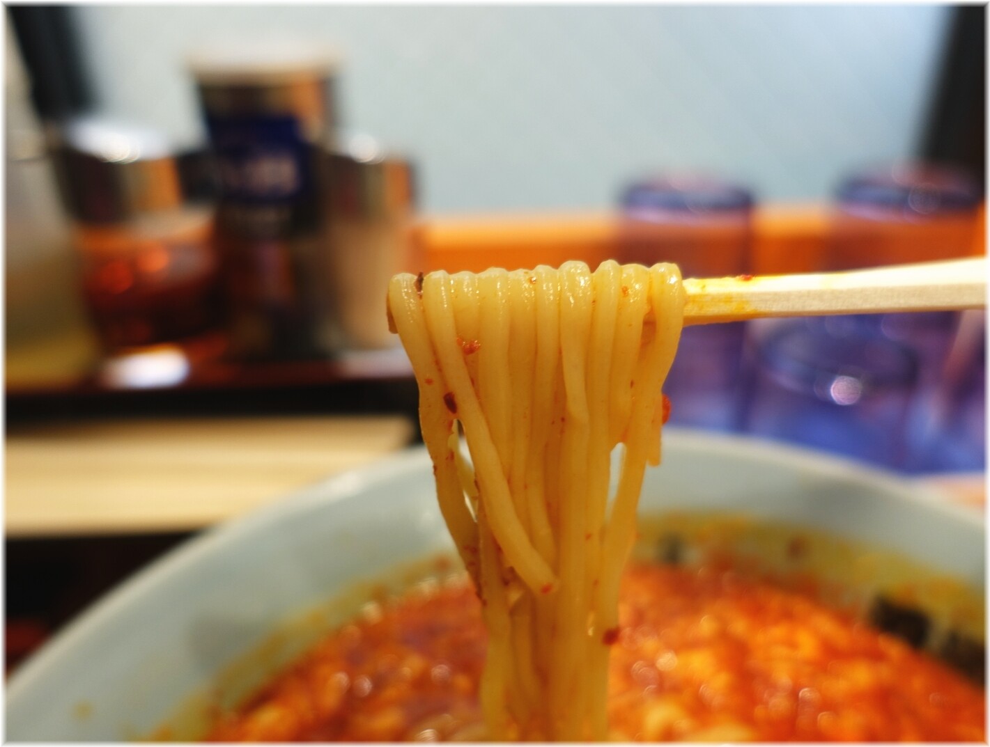 元祖ニュータンタン酒場2 タンタンメン(めちゃ辛)の麺