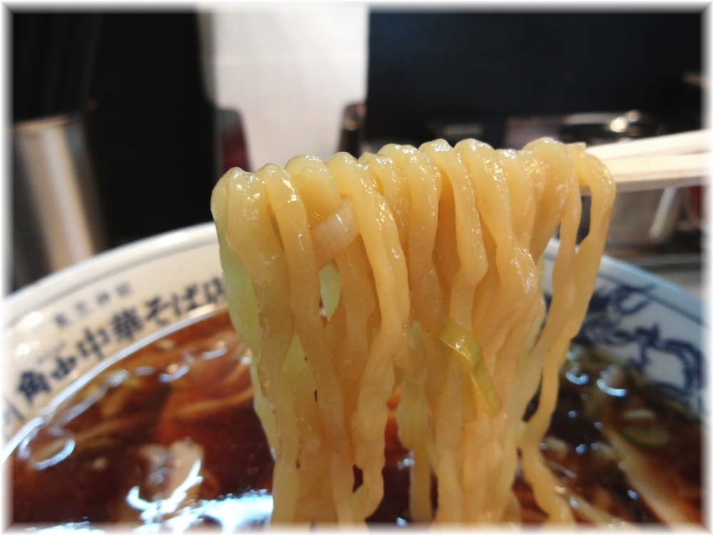 角中中華そば店 中華そばの麺