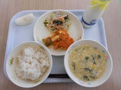 ９月２０日の給食