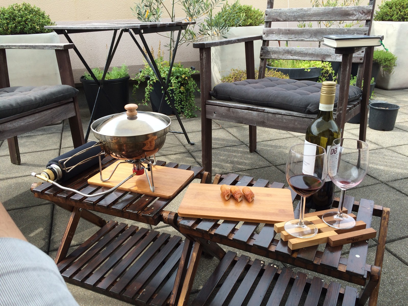 屋上でワインと燻製 Outdoor Life Designs