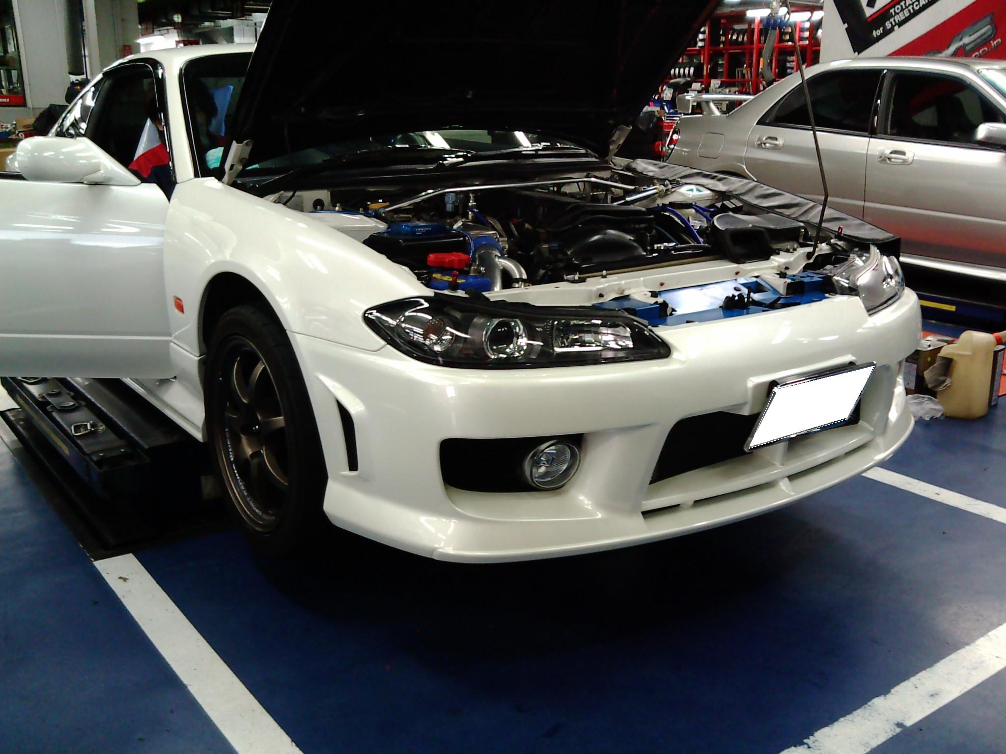 シルビア S15 エンジンオイル交換 スーパーオートバックス 43道意店 チューニング工房 Blog