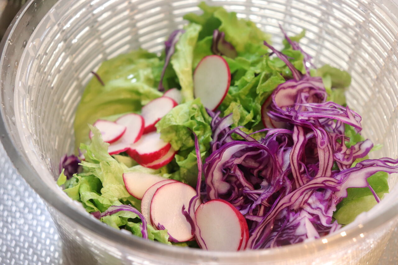 OXO ステンレススチール サラダスピナー 大 みさえ】サラダスピナー