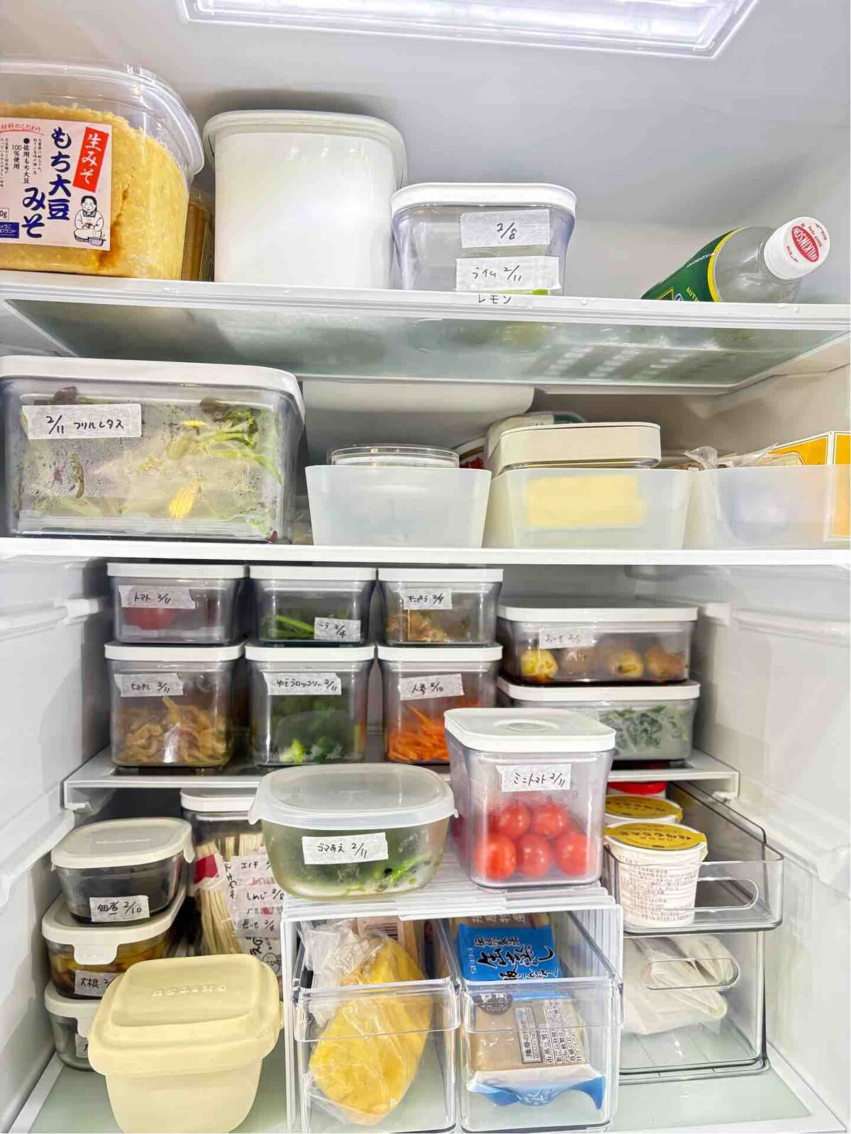 冷蔵庫はパンパン。でも迷子の食材はありません。 : やさしい時間と 