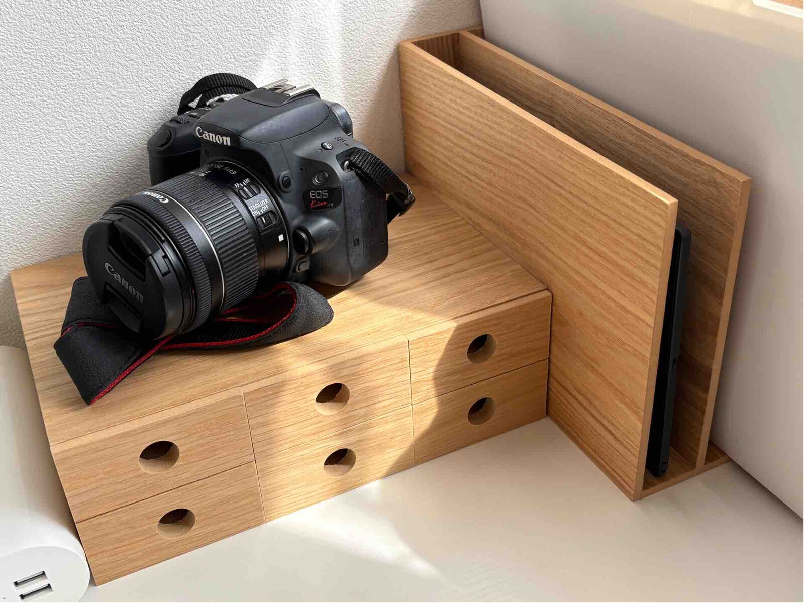 【生産終了品】新品未使用☆無印良品☆縦でも横でも使える小物収納6段2個セット 無印良品 木製小物収納6段 約幅8.4x奥行17x高さ25.2cm 1セット（2個