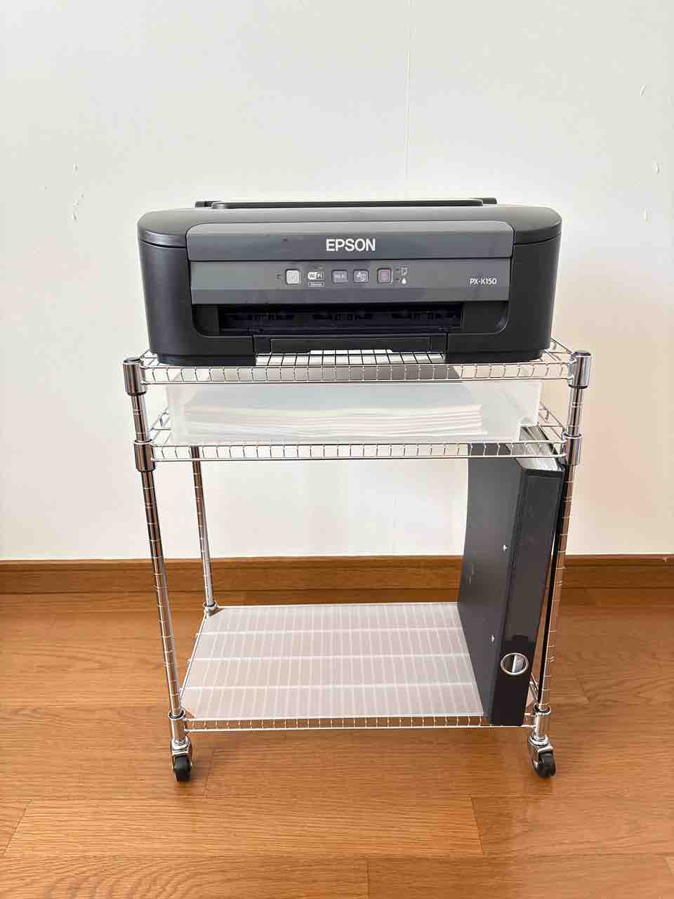 ダイソーのジョイントラックでプリンター台をDIY｜2000円台でできる 