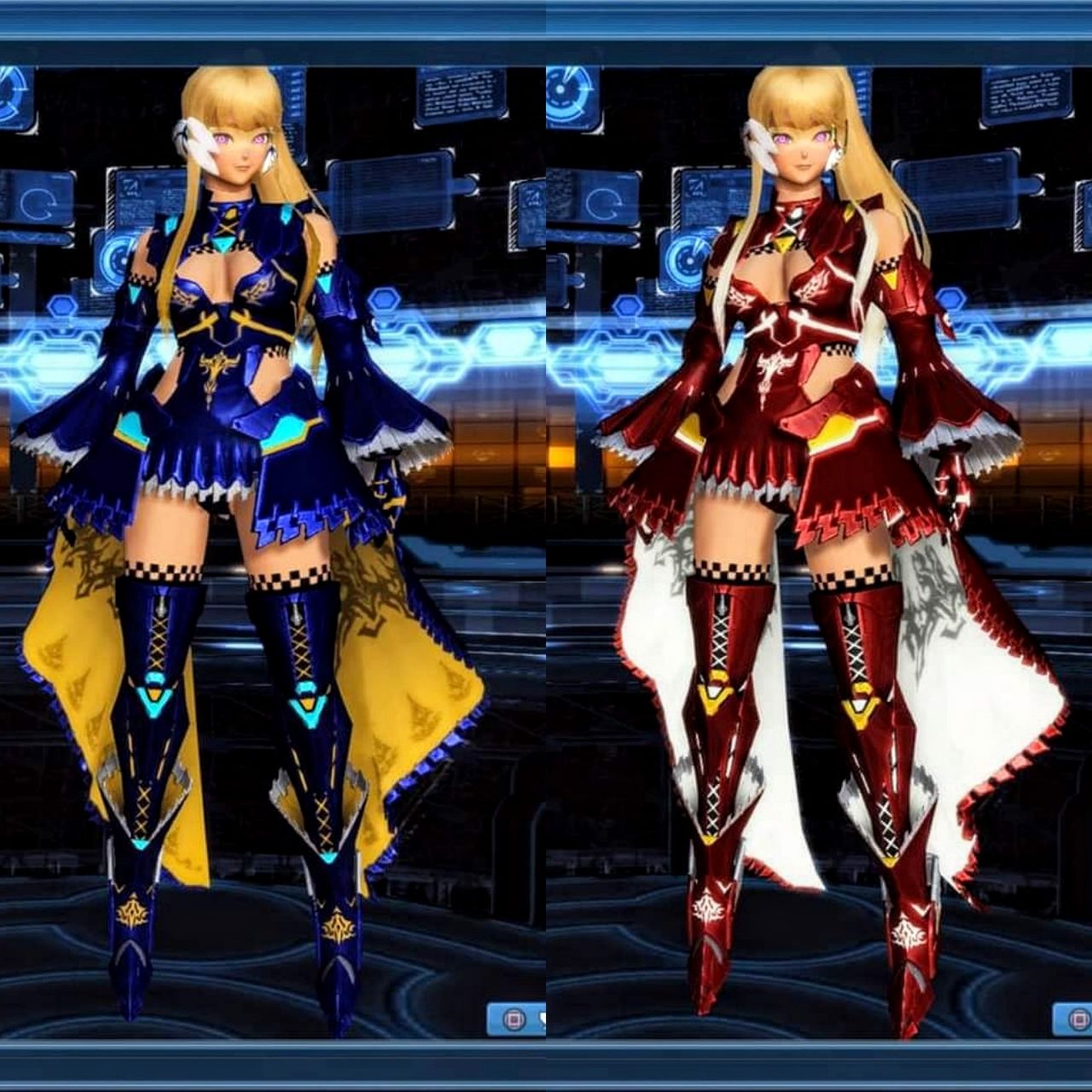 キャスト 新パーツ ナイトメアシリーズの見た目とか感想とか 膝にpso2を受けてしまってな