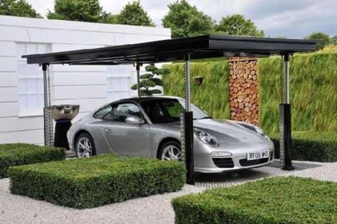リフトで車を地下収納してお庭の景観を維持するガレージ The Porsche Garden あめじゃむ リフトで車を地下収納してお庭の景観を維持するガレージ The Porsche Garden あめじゃむ